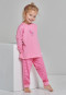 Pyjama lang organic cotton boordjes paard streepjes roze - Nightwear