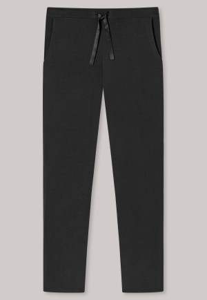 Pantaloni lunghi / extra lunghi modal di colore nero - Mix+Relax