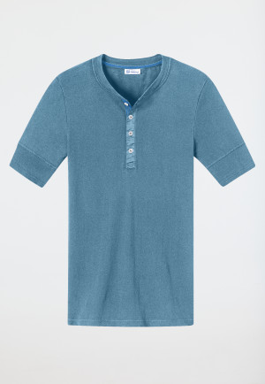 Camicia manica corta blu-grigio - Revival Karl-Heinz