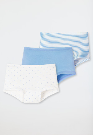 Shorts 3-pack striped dots multicolored - 95/5