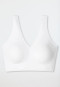 Bustier microvezelstof uitneembare pads  wit - Invisible Soft