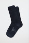Chaussettes pour femme lot de 2 coton bio bleu nuit - 95/5