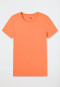 Shirt korte mouw modal perzik oranje - Mix+Relax