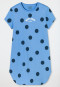 Slaapshirt korte mouw Organic Cotton stippen lichtblauw - Nightwear